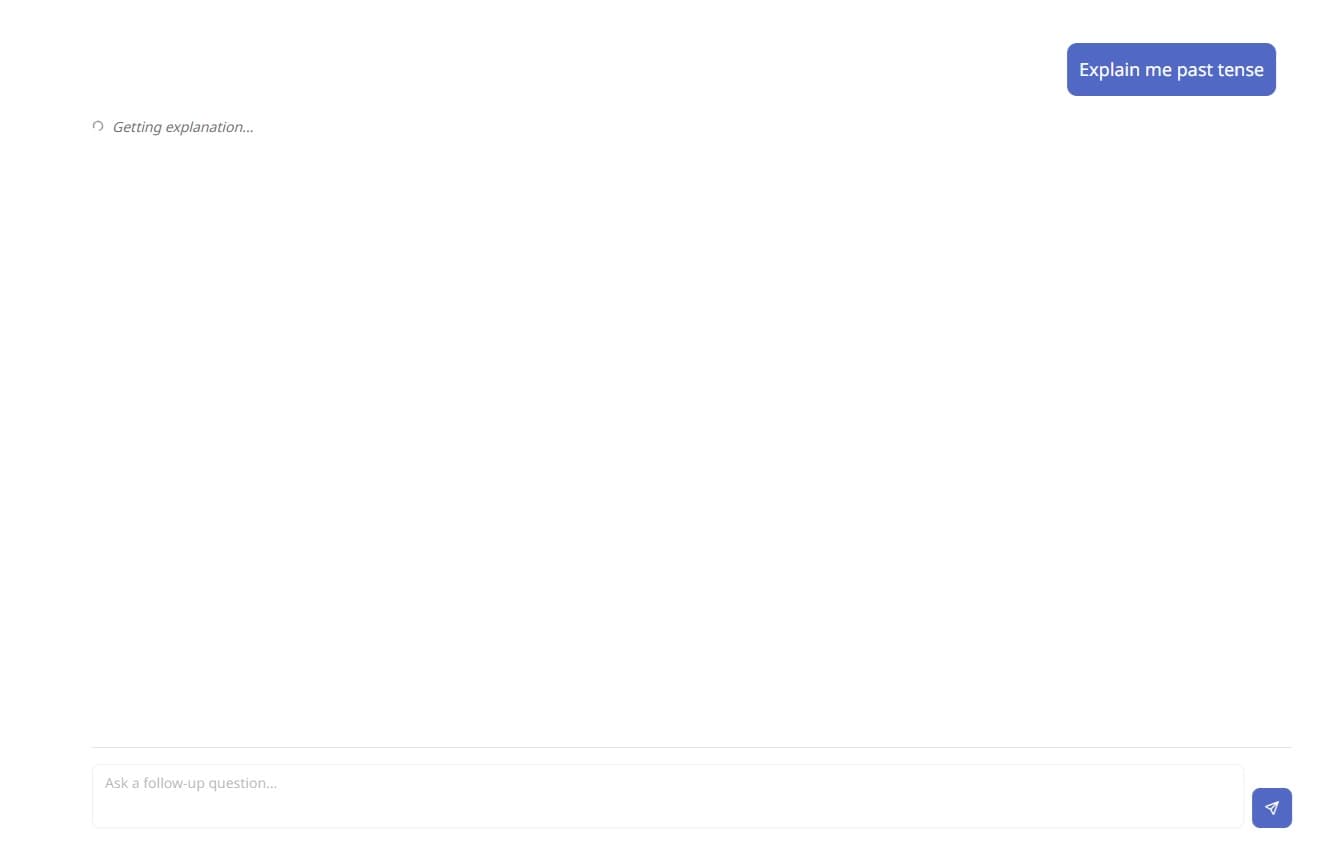 Tombik AI Chat interface for asking language learning questions